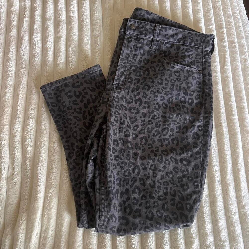 Black leopard print jeans leopardprint
